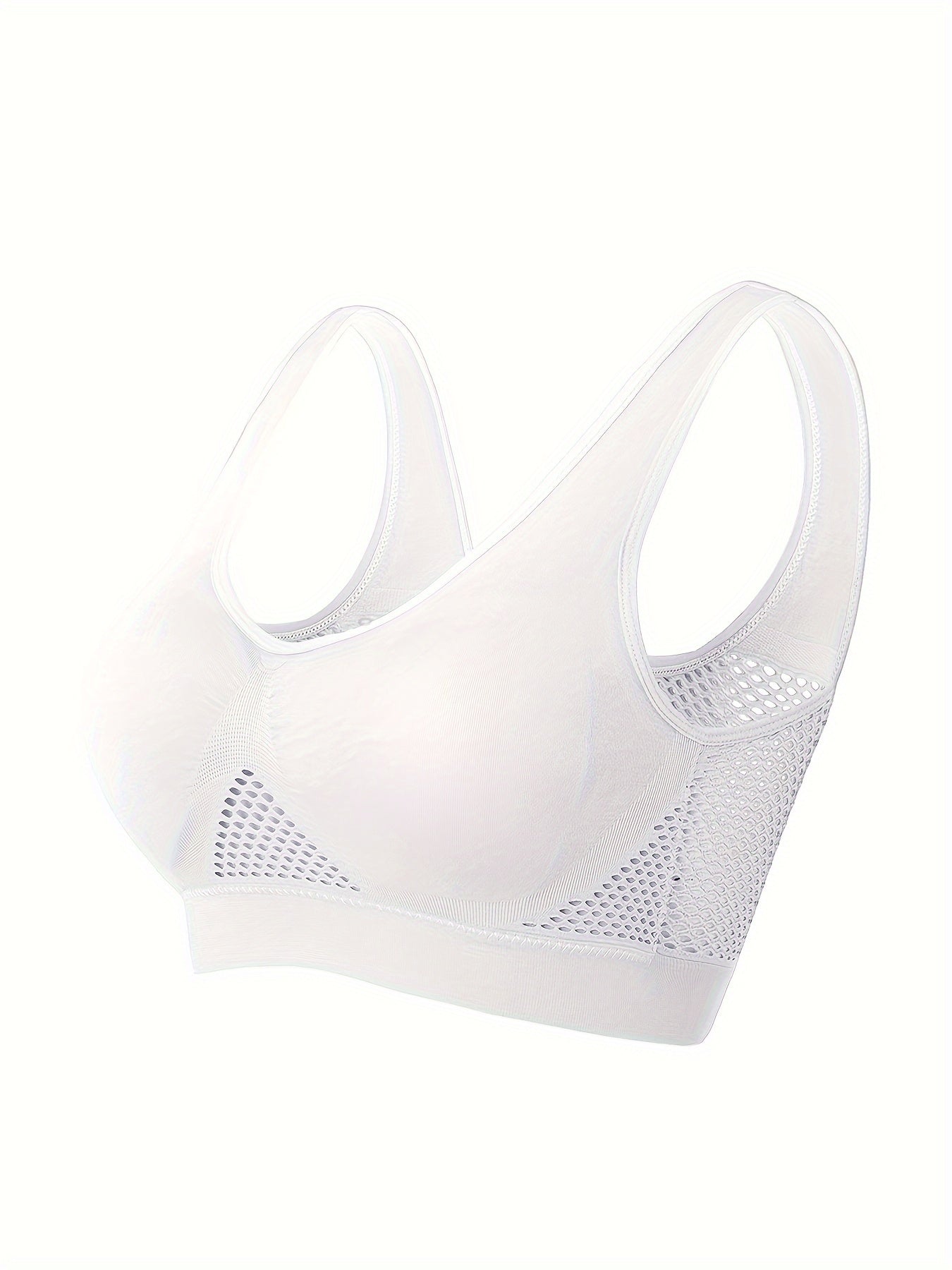 Women's Wireless Sports Bra with Built-In Pads