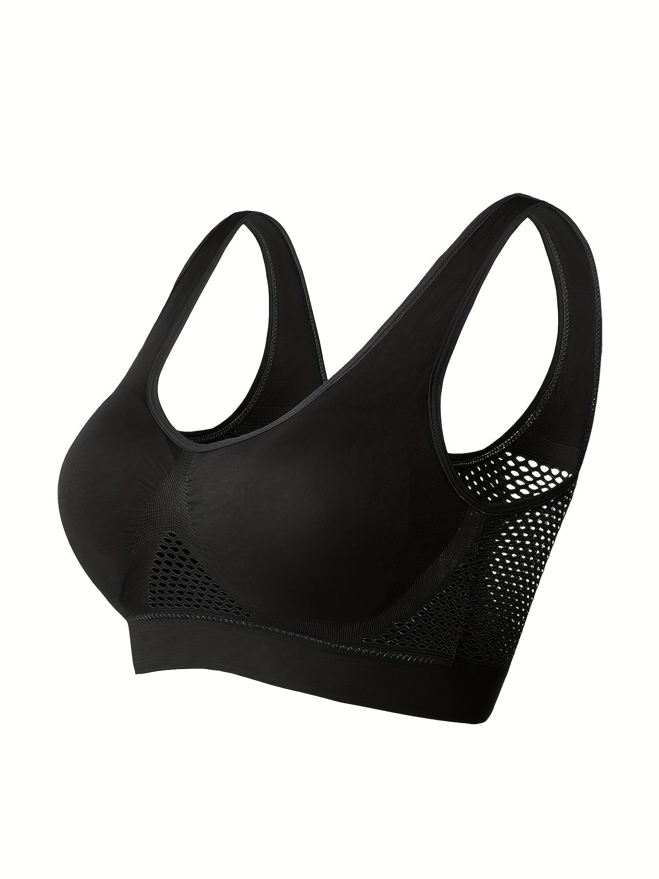 Women's Wireless Sports Bra with Built-In Pads