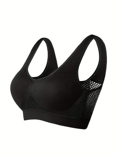 Women's Wireless Sports Bra with Built-In Pads