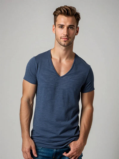 Men’s V-Neck T-Shirt Casual Everyday Wear