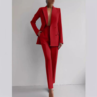 Rey | Women's Slim Fit Blazer & Trousers Set
