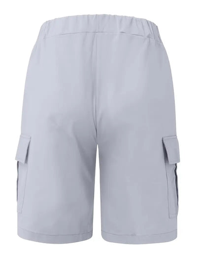 Men's Cargo Shorts with Drawstring Waist and Multiple Pockets