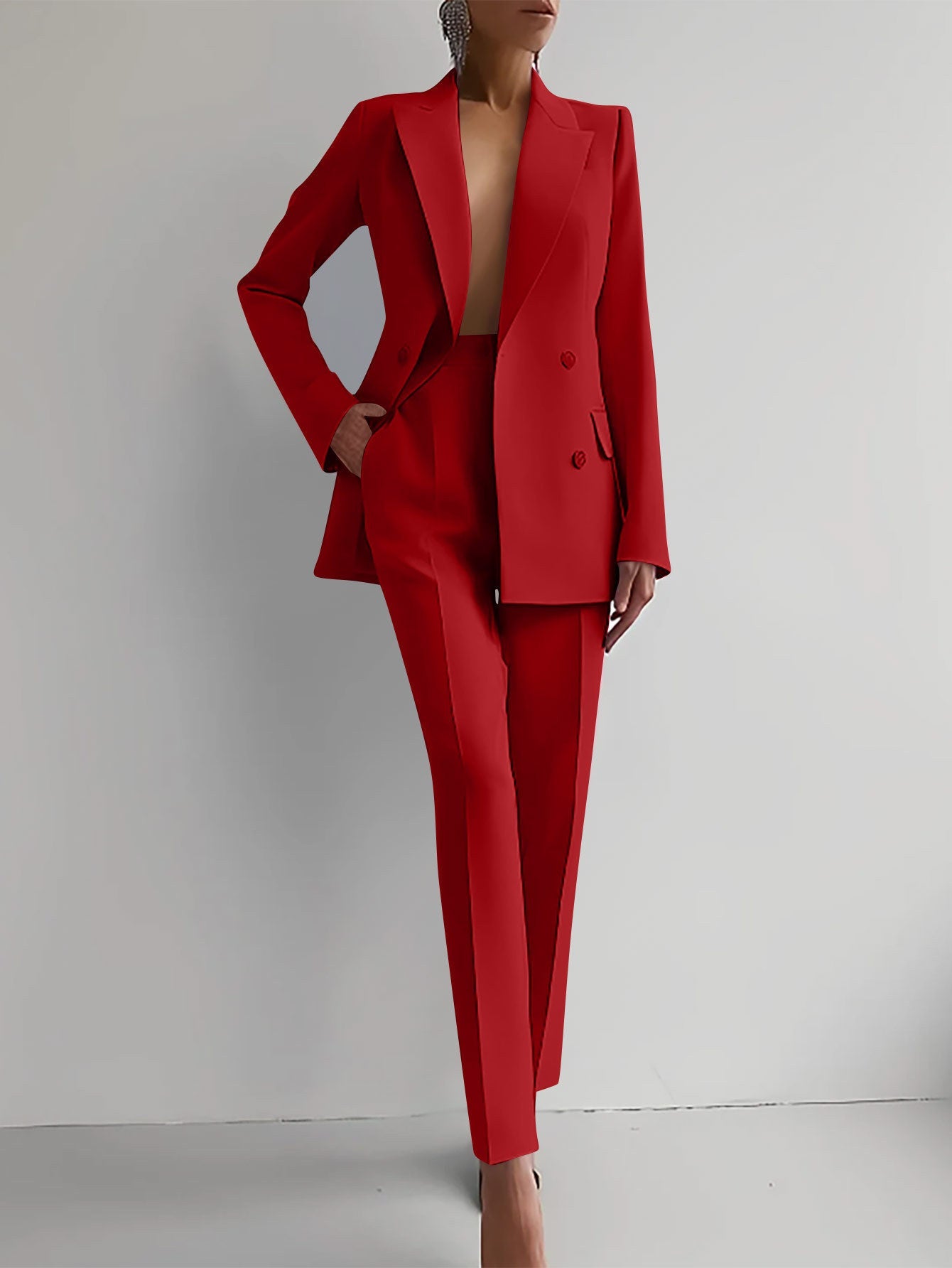 Rey | Women's Slim Fit Blazer & Trousers Set
