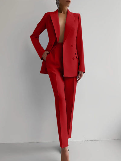 Rey | Women's Slim Fit Blazer & Trousers Set