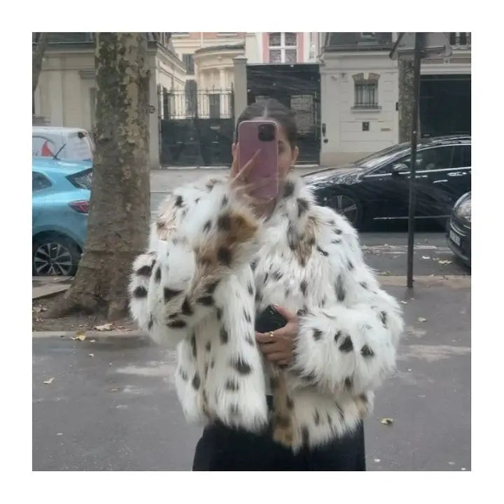 Hilery - Leopard Fur Coat