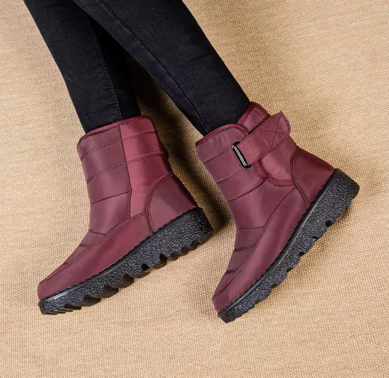 Women's Warm Fleece-Lined Snow Winter Ankle Boots