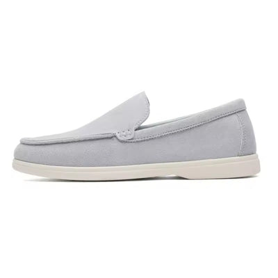 Men's Round Toe Slip-On Loafers with Rubber Sole
