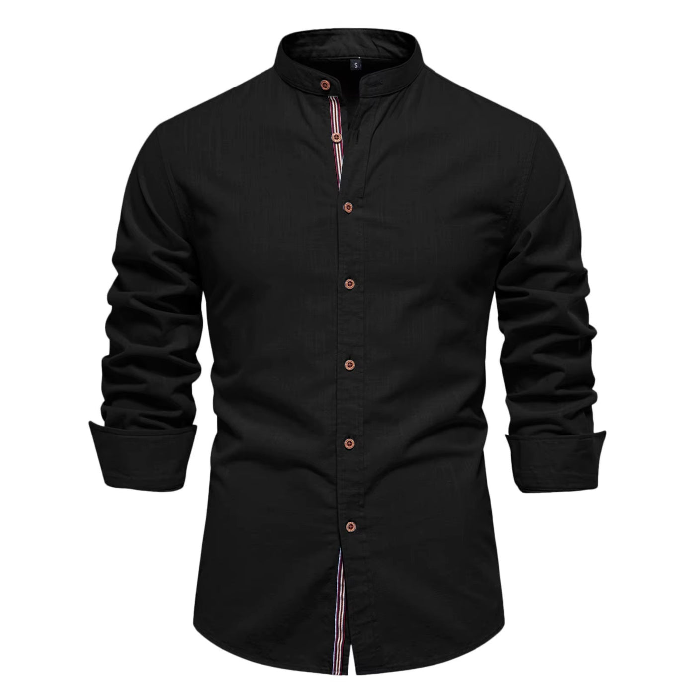 Men's Turn Down Collar Formal Button Shirt with Full Sleeves
