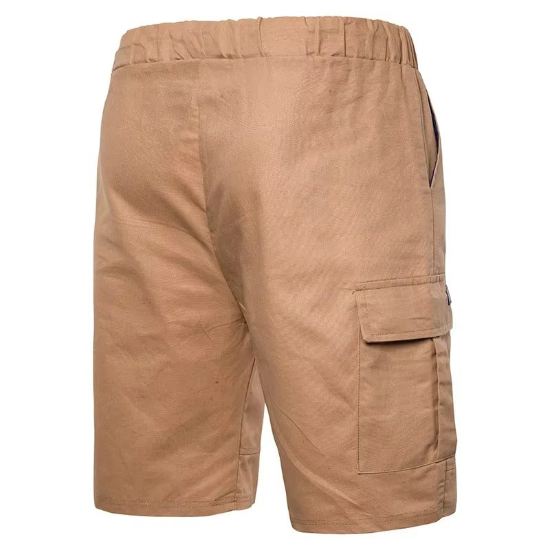 Men's Drawstring Cargo Shorts with Pockets