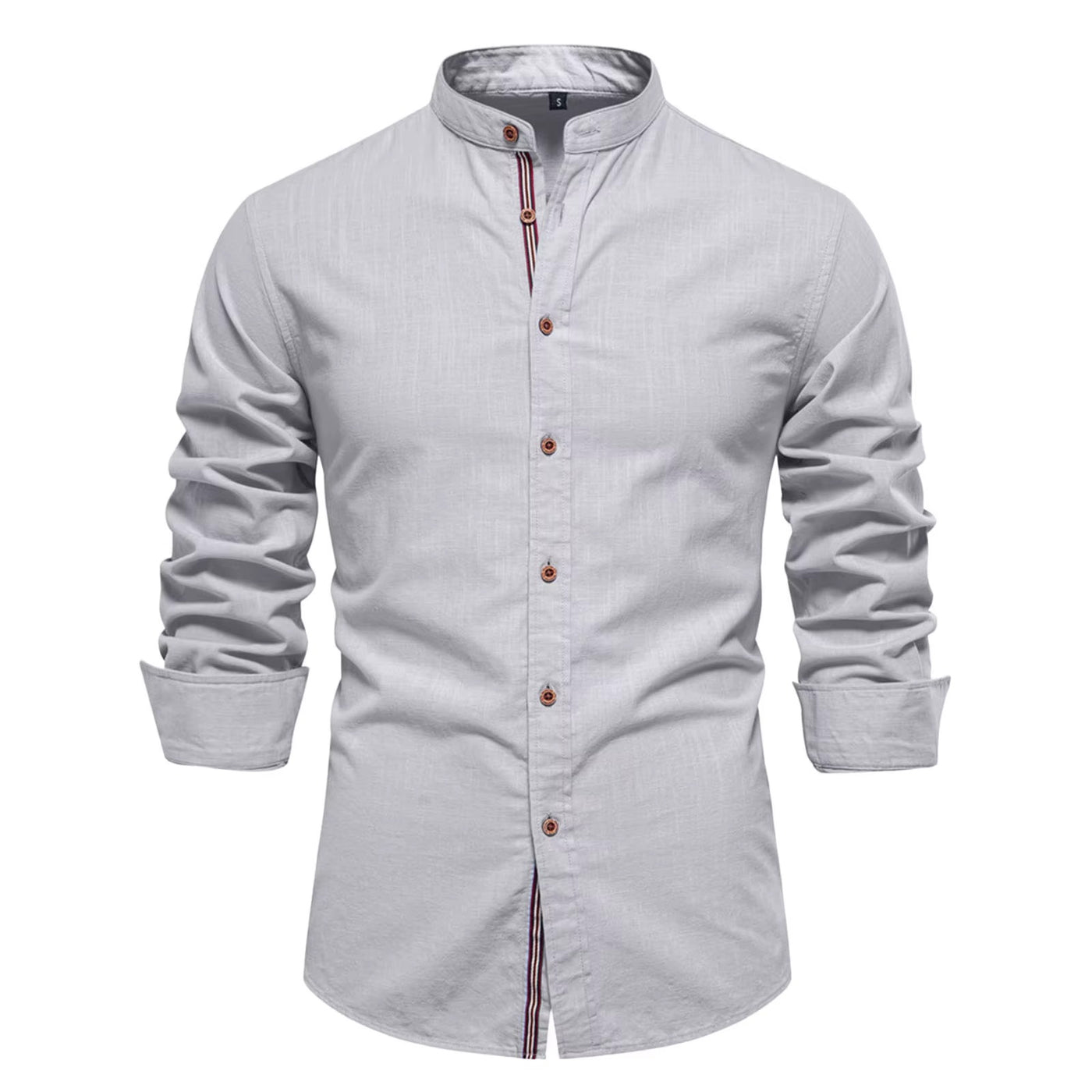 Men's Turn Down Collar Formal Button Shirt with Full Sleeves
