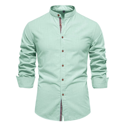 Men's Turn Down Collar Formal Button Shirt with Full Sleeves