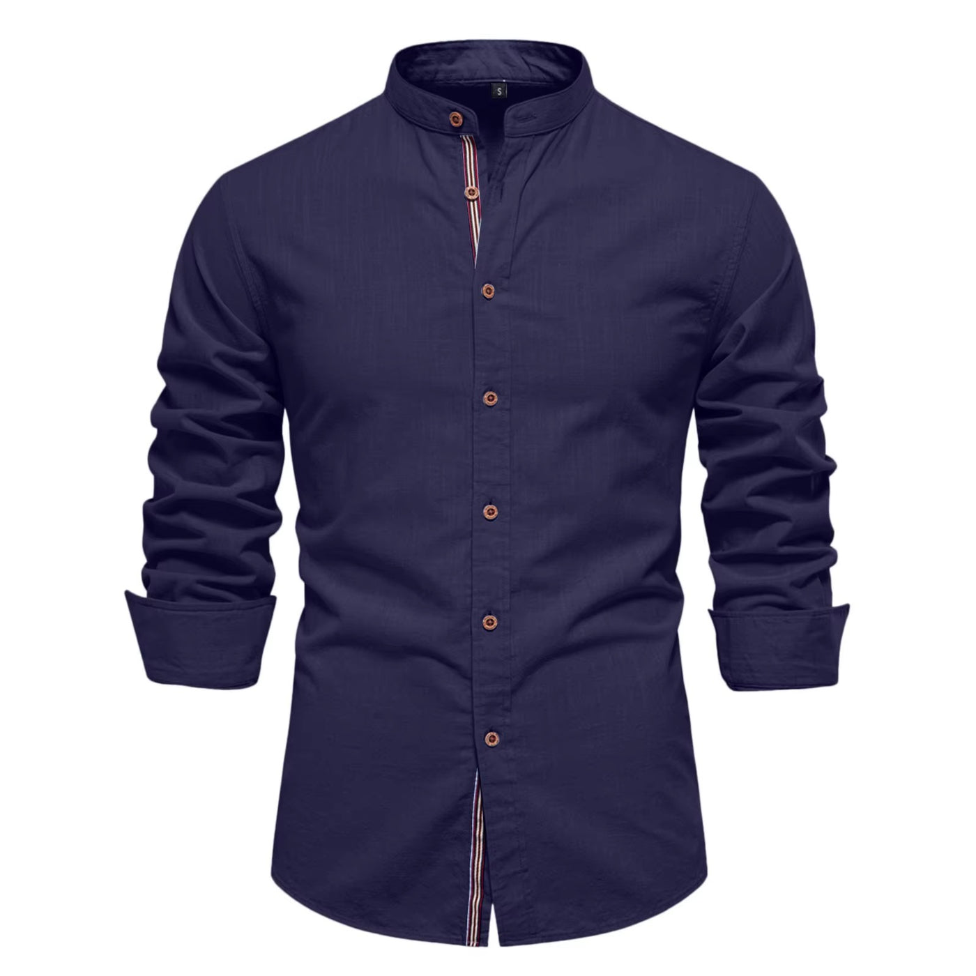 Men's Turn Down Collar Formal Button Shirt with Full Sleeves