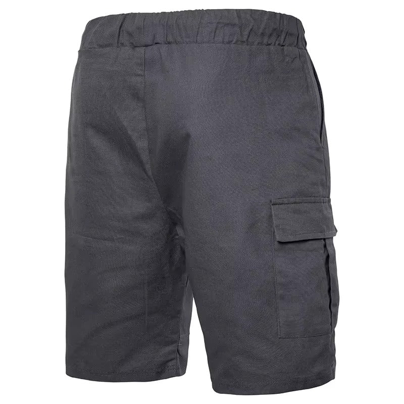 Men's Drawstring Cargo Shorts with Pockets