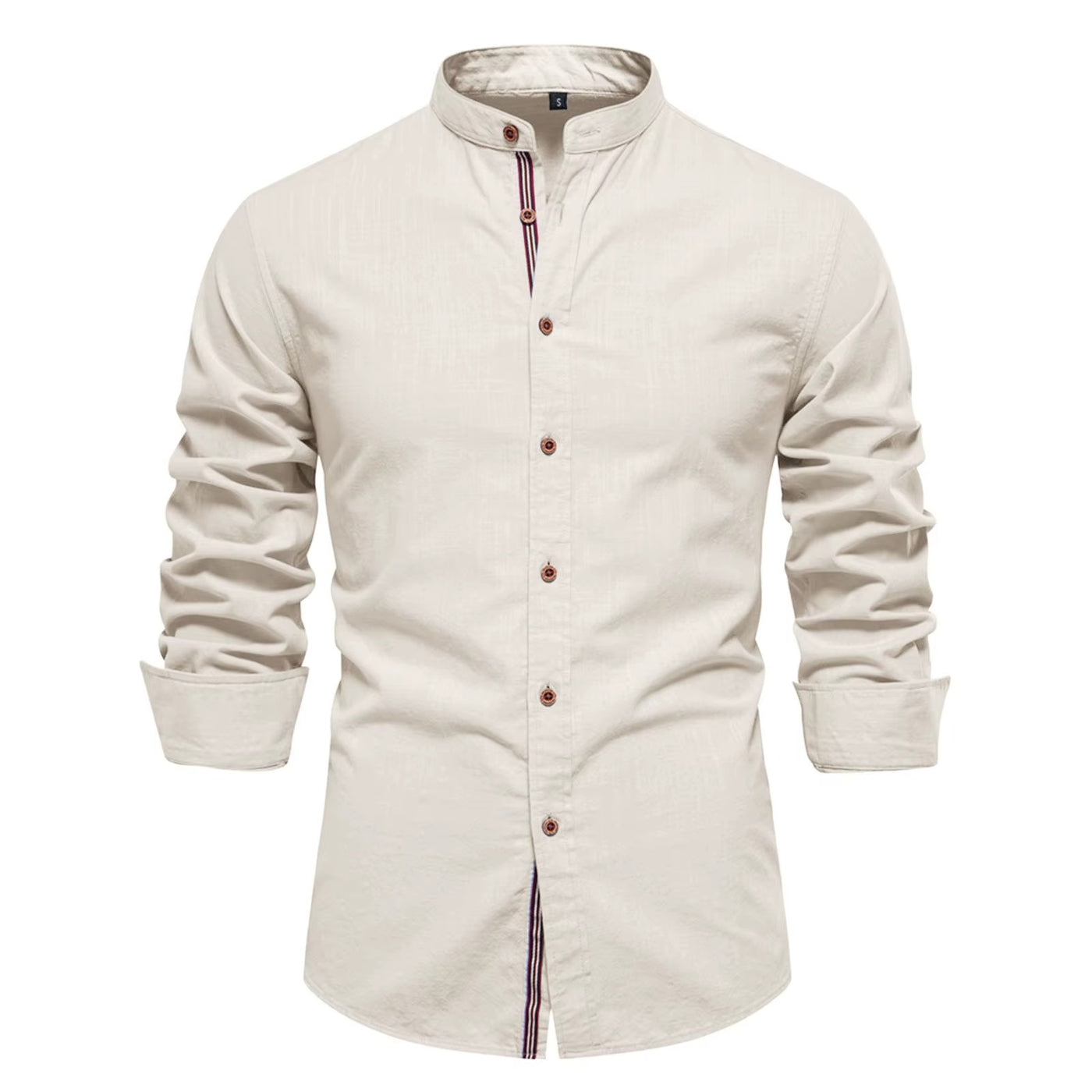 Men's Turn Down Collar Formal Button Shirt with Full Sleeves