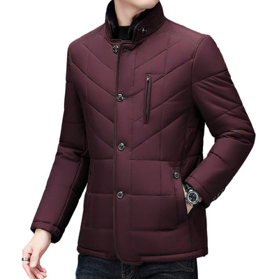 Men's Collared Padded Full Sleeves Jacket