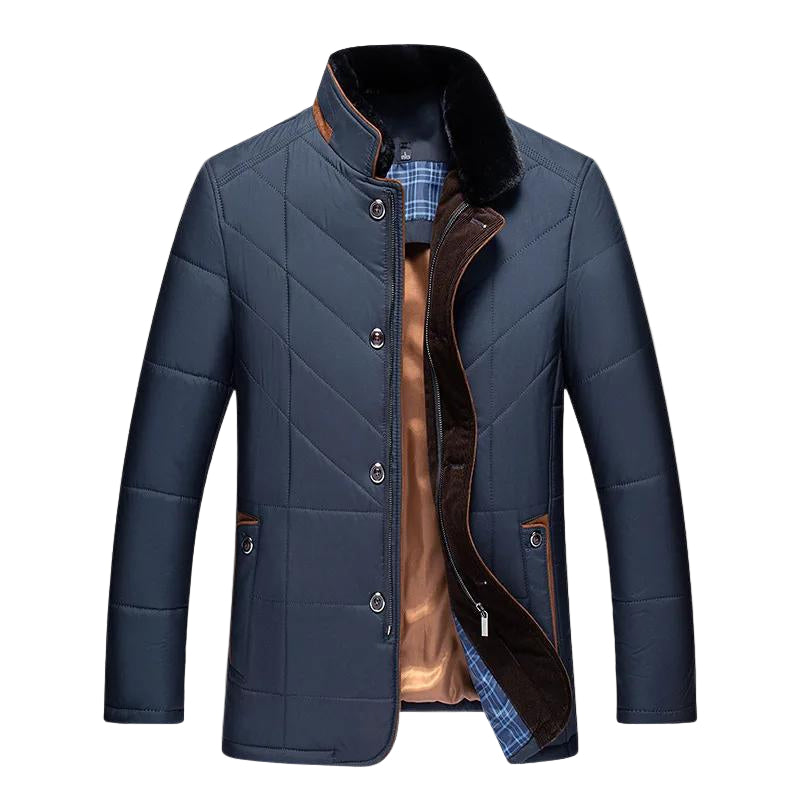 Men's Collared Padded Full Sleeves Jacket