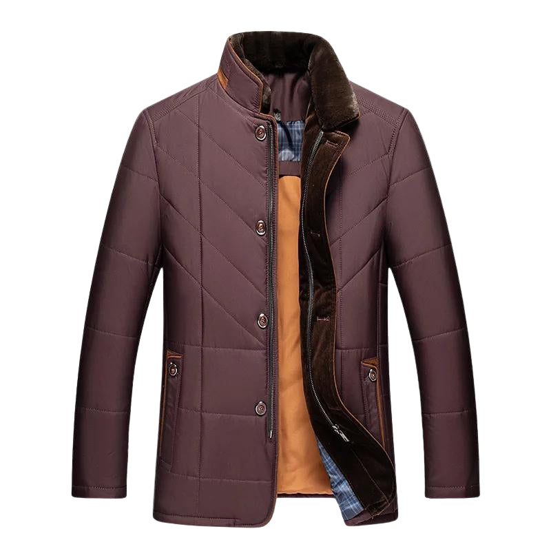 Men's Collared Padded Full Sleeves Jacket