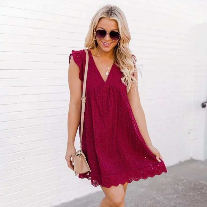 Women's Summer 2-in-1 Dress with Built-in Shorts