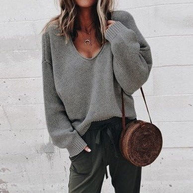 Catalina - Casual V-Neck Knit Sweater