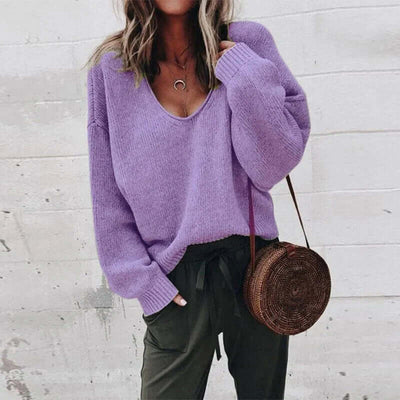 Catalina - Casual V-Neck Knit Sweater