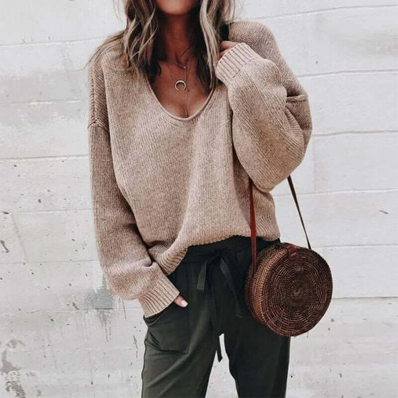 Catalina - Casual V-Neck Knit Sweater