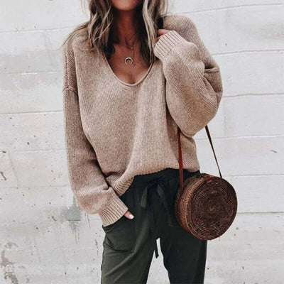 Catalina - Casual V-Neck Knit Sweater